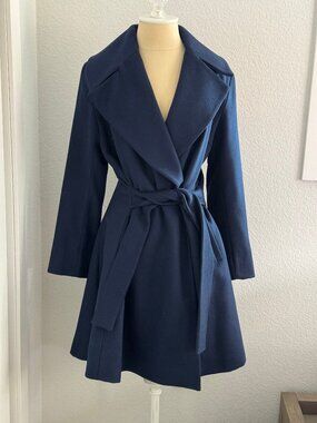 Trina Turk Wool Fit & Flare Coat *10*